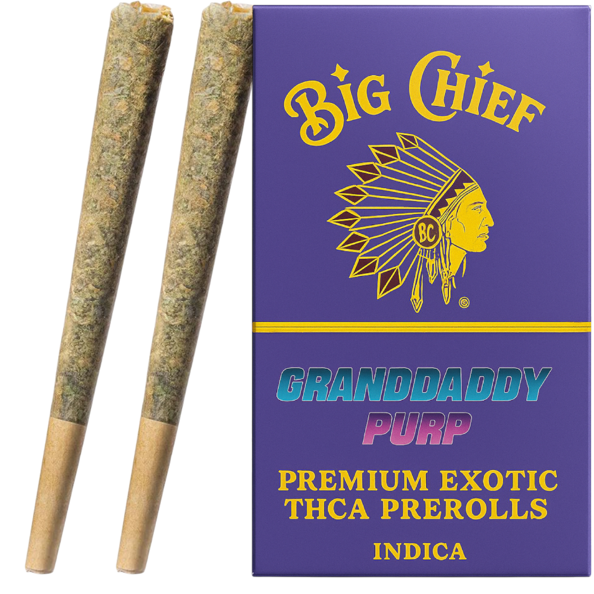 Big Chief |Premium Exotic THC-A Pre-Rolls: (2ct) 3g