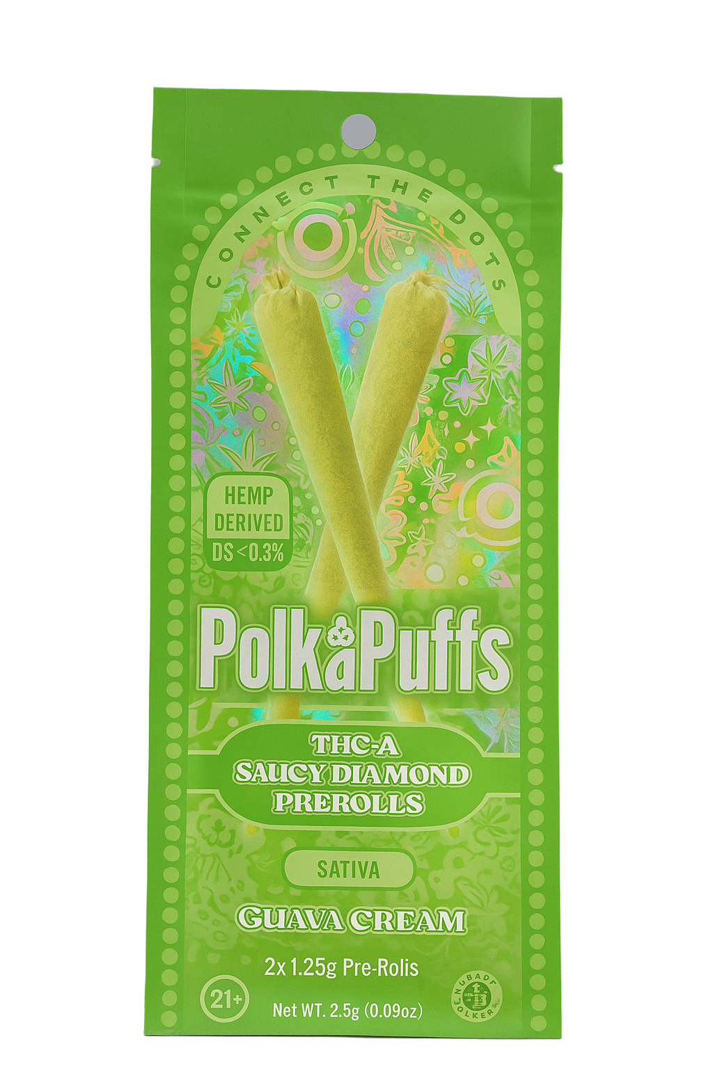 Polka Puffs THC-A Saucy Diamond 2x 1.5g Pre-Roll