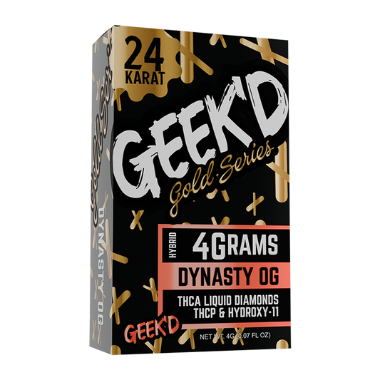 GEEK'D | GOLD SERIES | Full-Spec 4G Disposable Vape