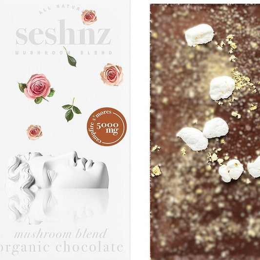 Seshnz Organic Chocolate Mushroom Blend Bar 5000 mg
