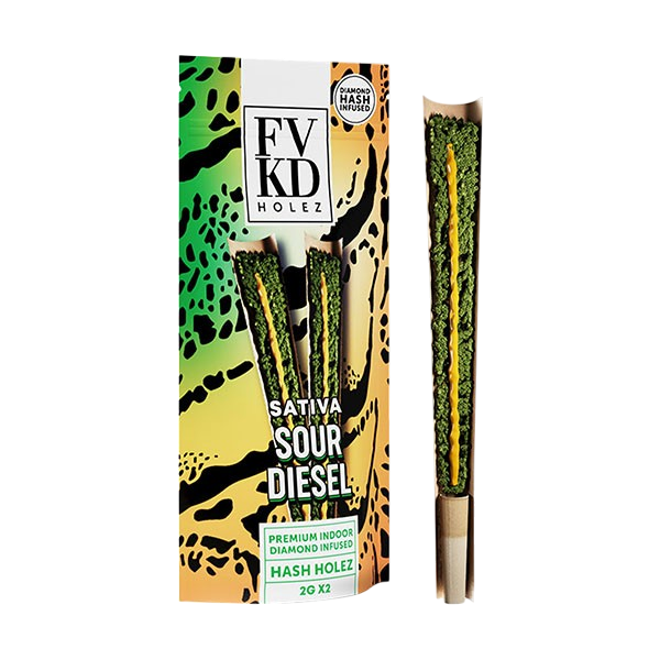 FVKD | Diamond Hash Infused THCA Hash Holez Pre-Rolls | (2ct) 4g