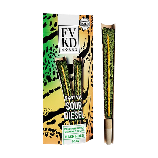 FVKD | Diamond Hash Infused THCA Hash Holez Pre-Rolls | (2ct) 4g