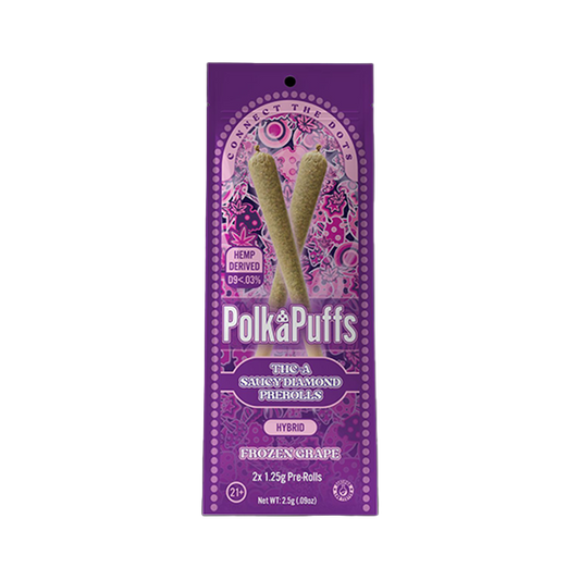 Polka Puffs THC-A Saucy Diamond 2x 1.5g Pre-Roll